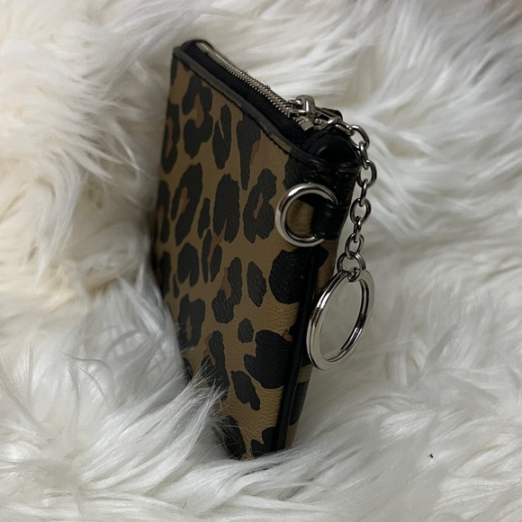 Coach Tan and Black Leopard Keychain Pouch#F55690 - Picture 6 of 6